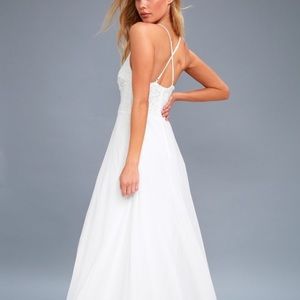 Lulus Madalyn White Lace Maxi Dress